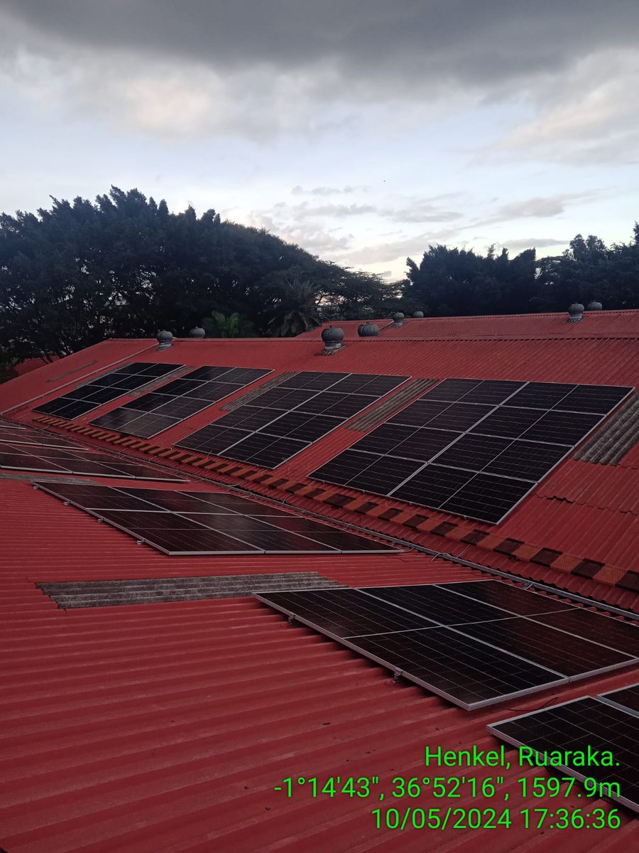 Ofgenkenya's tweet photo. Exciting News! 🌞 Ofgen is proud to announce the successful completion of a 110.8kWp solar project at  Henkel Ruaraka 🌱🔋 #Sustainability #CleanEnergy #SolarPower #Henkel #Ofgen #GreenFuture https://t.co/u3zLew08p4