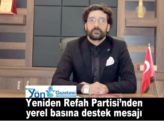 batman_yon's tweet photo. Yeniden Refah Partisi'nden yerel basına destek mesajı
https://t.co/vtPMUcbKZI https://t.co/ST3VLWEUPy