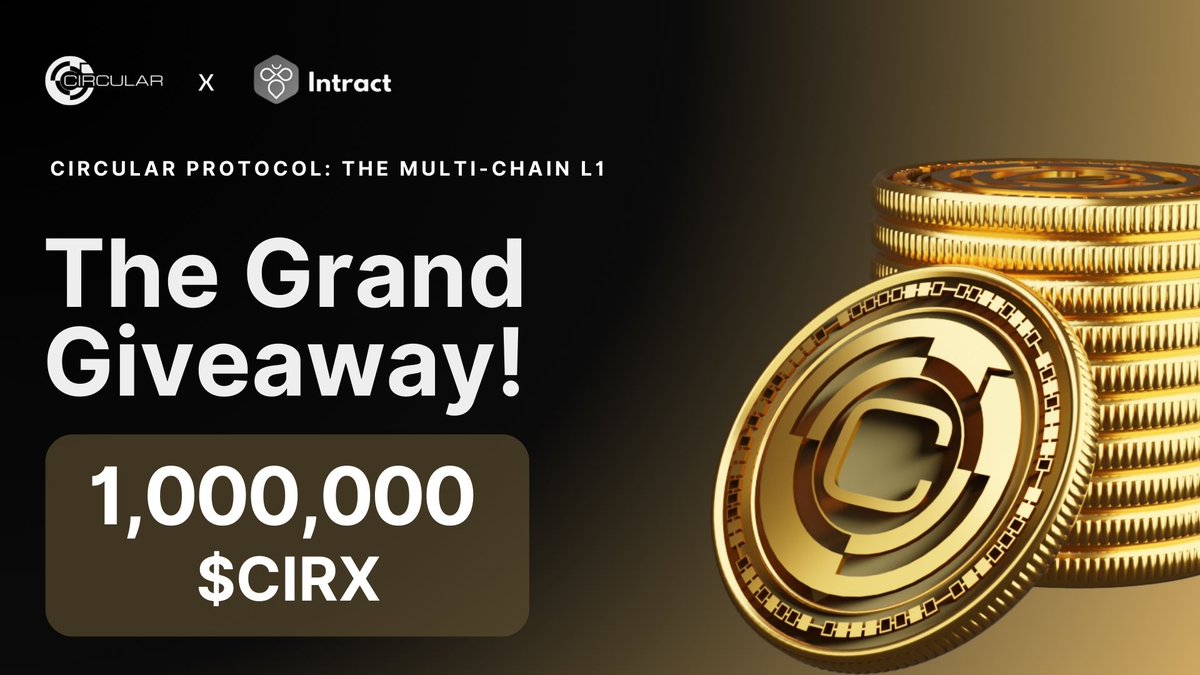 circularweb3's tweet photo. The wait is over—The Grand Giveaway is finally here! 🎉

We have partnered with @IntractCampaign for this exciting event.

🔗 Link to the @IntractCampaign quest: https://t.co/9glOllLtQb

📢 Join us on this journey to a better internet, earn $CIRX, and become part of our community of early adopters.

What's the drill? It's simple: Complete all the steps and tasks on https://t.co/34e0ryjsTo.

Stay tuned for updates, and don't forget to click the bell icon!

#Giveaway #CIRX #circularprotocol #Airdrop #Crypto