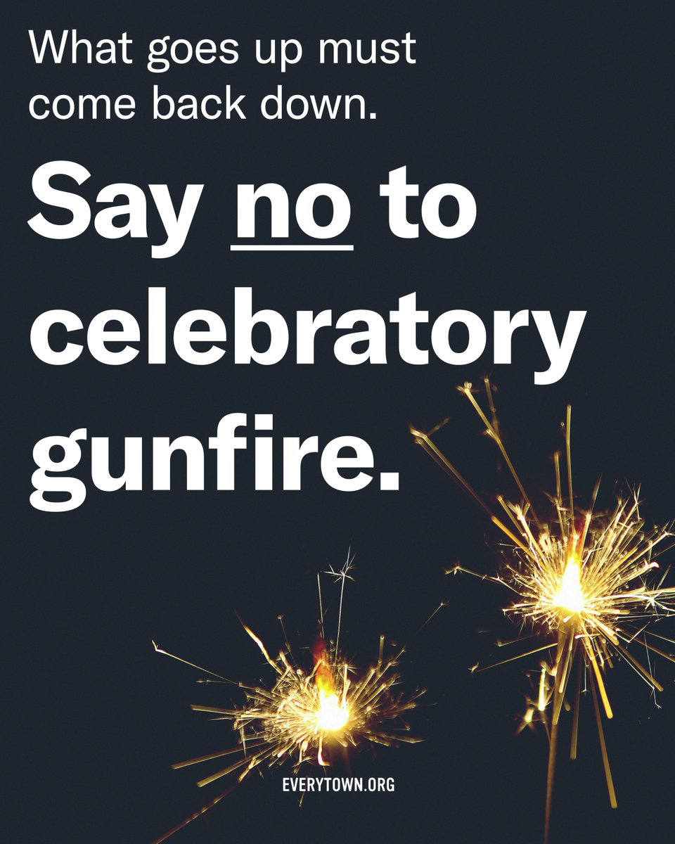 Everytown's tweet photo. This Fourth of July, remember that what goes up must come back down. Celebratory gunfire is dangerous—and far too often, deadly. https://t.co/kWdu6ASy8I