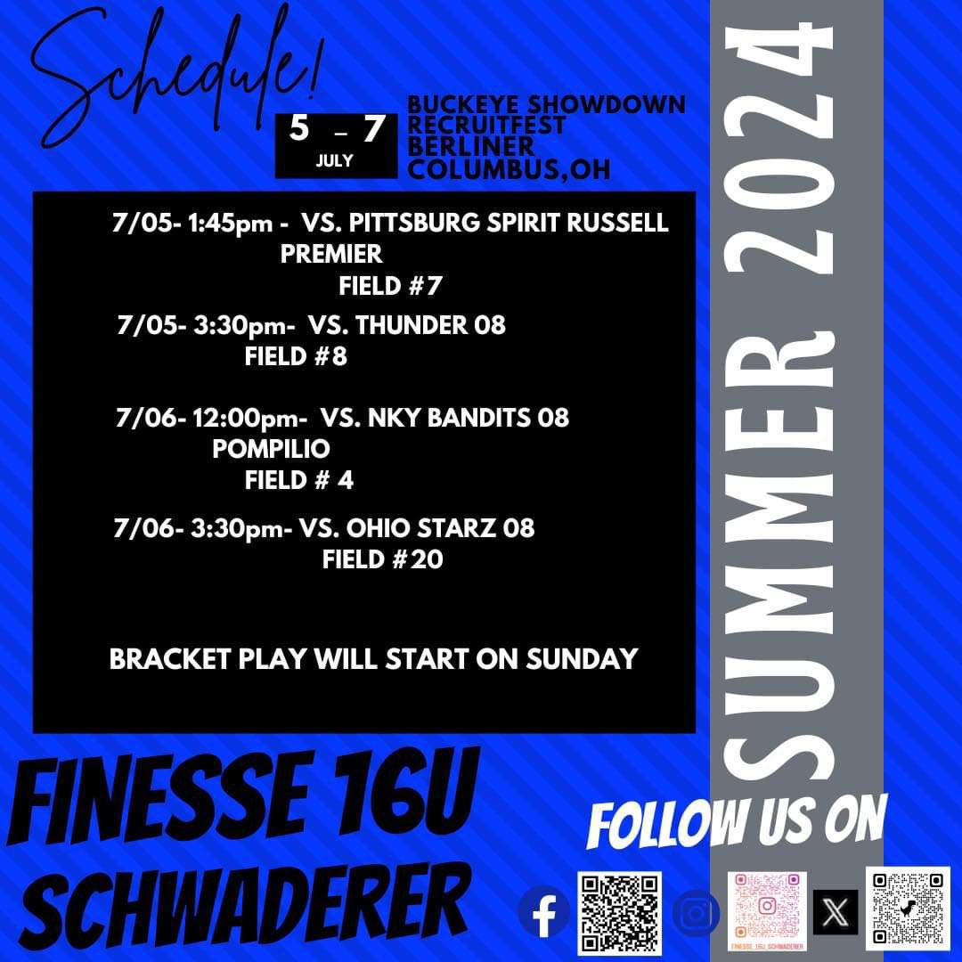 Kyra Holmes (@kyraholmes_18) on Twitter photo This weekends schedule!! ready for Buckeye Recruitfest! <a href="/OhioBobcatSB/">Ohio Softball</a> <a href="/Hall_J_4/">Jenna Hall</a> <a href="/OhioStateSB/">Ohio State Softball</a> <a href="/Coach2K_OSU/">Kirin Kumar</a> <a href="/KentStSoftball/">Kent State Softball</a> <a href="/Jess_Odonnell88/">Jessica O'Donnell</a> <a href="/FinesseSchwader/">Finesse Schwaderer</a> This weekends schedule!! ready for Buckeye Recruitfest! <a href="/OhioBobcatSB/">Ohio Softball</a> <a href="/Hall_J_4/">Jenna Hall</a> <a href="/OhioStateSB/">Ohio State Softball</a> <a href="/Coach2K_OSU/">Kirin Kumar</a> <a href="/KentStSoftball/">Kent State Softball</a> <a href="/Jess_Odonnell88/">Jessica O'Donnell</a> <a href="/FinesseSchwader/">Finesse Schwaderer</a>