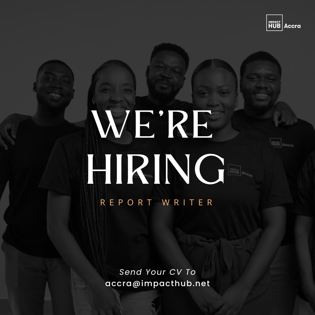 IHAccra seeks a talented, detail-oriented report writer to join our dynamic team for the next two months! 
Are you passionate about turning data into compelling narratives? Check out the link in our bio to learn more and apply today. 
#NowHiring #ReportWriter #JoinTheAvengers 📝