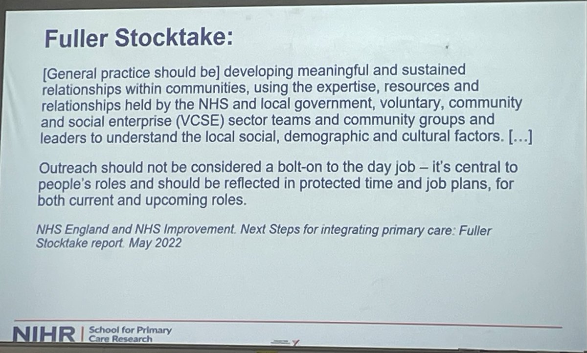 David Blane (@dnblane) on Twitter photo This is a really interesting parallel session on public involvement and participatory approaches 😀#sapc2024
- Inequalities in Patient Participation Groups (less of them in more deprived areas)
- Benefits and challenges of community outreach by early career GPs
<a href="/jessdrinkwater/">Jess Drinkwater</a> This is a really interesting parallel session on public involvement and participatory approaches 😀#sapc2024
- Inequalities in Patient Participation Groups (less of them in more deprived areas)
- Benefits and challenges of community outreach by early career GPs
<a href="/jessdrinkwater/">Jess Drinkwater</a>