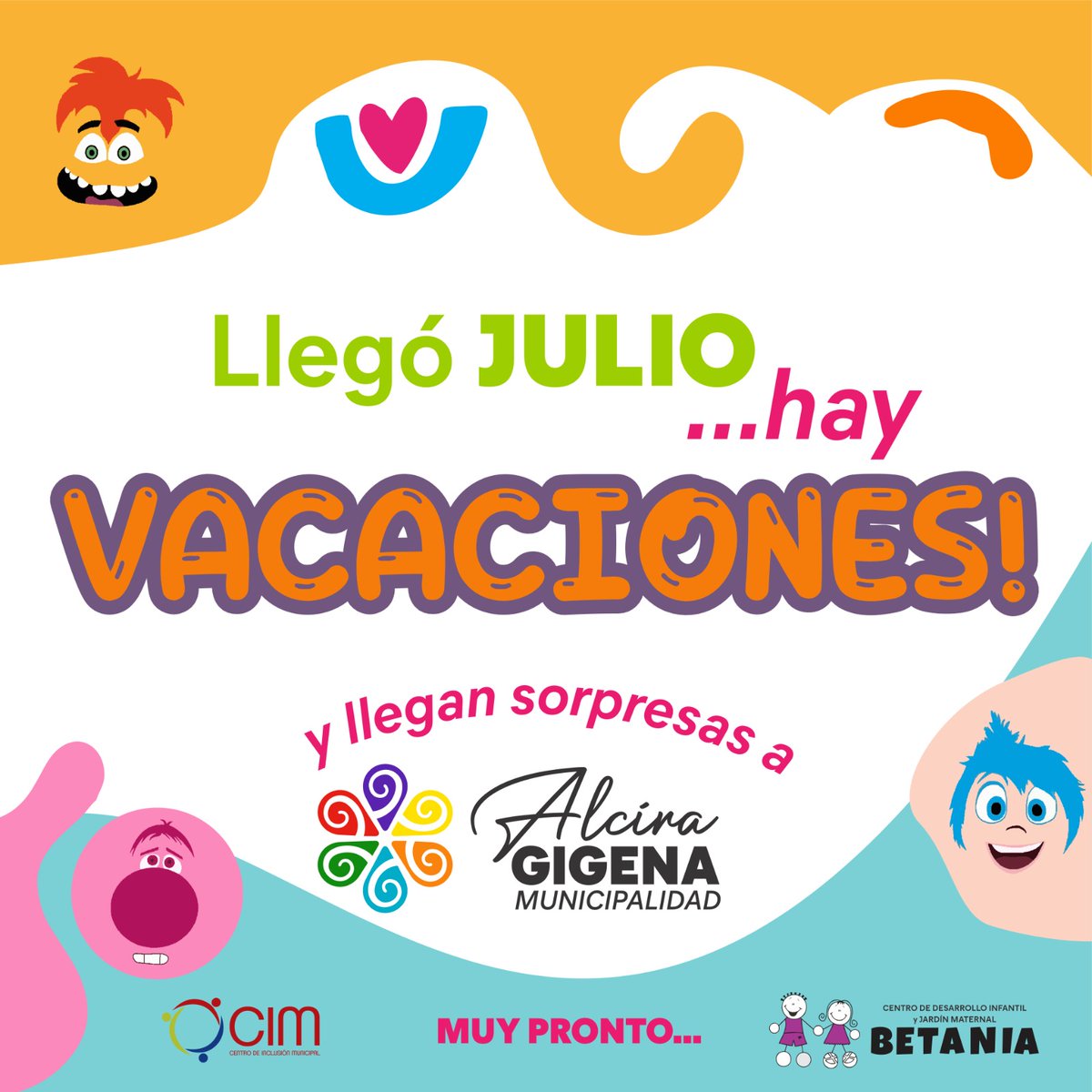 MunicAlcira's tweet photo. ❄️ ¡Llegó julio, llegaron las vacaciones! 🤩🙌🏻

📍En Alcira, las sorpresas no se hacen esperar... Tenemos un increíble cronograma de actividades para disfrutar en familia en estas vacaciones de invierno. https://t.co/5EcGi8dQFt