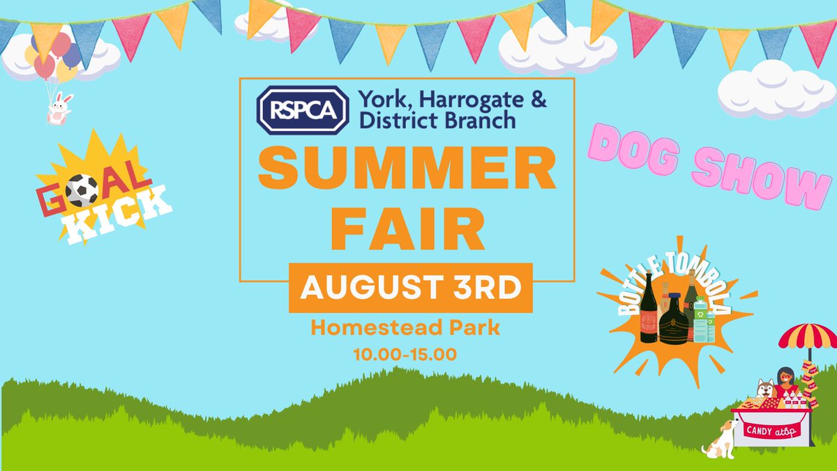 Come Join us for our Summer Fair rspca-yorkhome.org.uk/events/summer-…