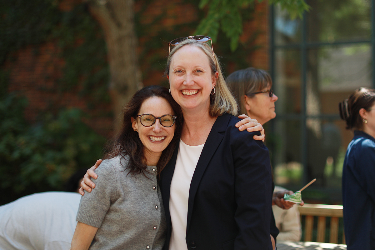 UVALaw's tweet photo. The #UVALaw community welcomed Leslie Kendrick ’06 as dean Monday with ice cream and plenty of hugs. #UVA https://t.co/zJi9sqhlr9
