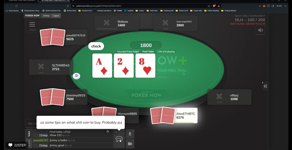 Come join the fun!

Decoded x Amaci Frenz 

♠️Poker Night♠️

People asking about tickers during Poker, degens are built different😂