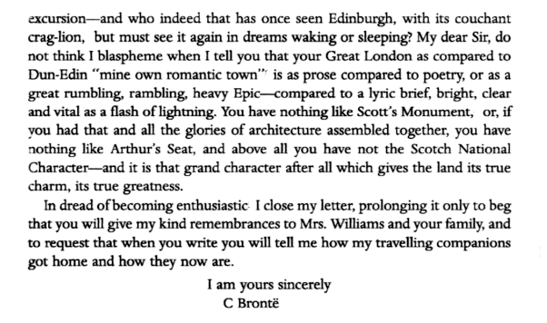 Nick_Holland_'s tweet photo. #otd 1850 Charlotte Bronte travels to Edinburgh with her publisher George Smith and falls in love with the city. She loves the architecture, the Scott Monument, Arthur's Seat and above all "the Scotch National Character." https://t.co/M72wMXLYLT