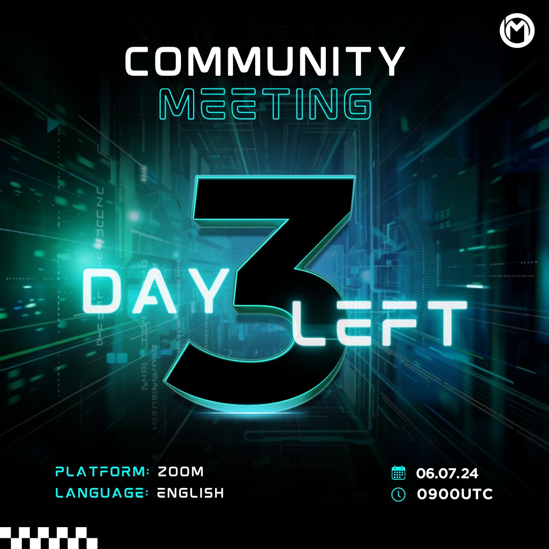 🔥 3 Days Left Until Our JULY Community Meeting! 🤩

Join us for an exciting discussion and updates! Mark your calendars and get ready to connect with our vibrant community. 💻

📅 6th July 2024
🕛 0900 UTC
🔗 TBC