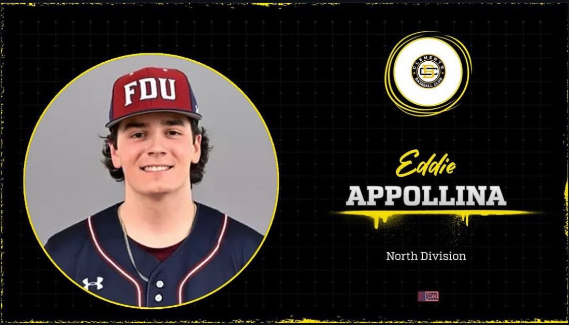 Devils Baseball (@fdu_baseball) on Twitter photo Congratulations to Sophomore Eddie Appollina, for being named to the <a href="/ABCCL_NJ/">ABCCL</a> All-Star Game, representing <a href="/ABCCL_Clemente/">Clemente Baseball</a> !
In the summer classic last night, Eddie’s line was 1 IP, 0 H, 1 K, 0 R. <a href="/EAppollina/">Eddie Appollina</a>
#BlueCollar🧱 | #HornsUp🤘🏼 Congratulations to Sophomore Eddie Appollina, for being named to the <a href="/ABCCL_NJ/">ABCCL</a> All-Star Game, representing <a href="/ABCCL_Clemente/">Clemente Baseball</a> !
In the summer classic last night, Eddie’s line was 1 IP, 0 H, 1 K, 0 R. <a href="/EAppollina/">Eddie Appollina</a>
#BlueCollar🧱 | #HornsUp🤘🏼