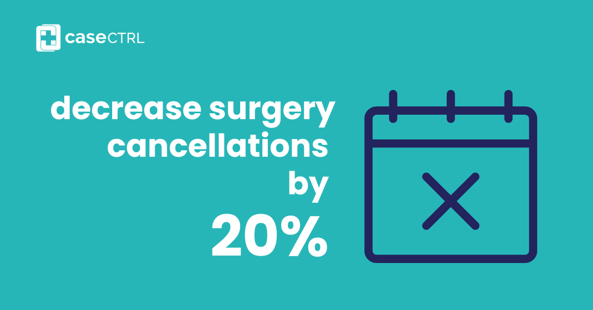 🛑 Minimize OR Cancellations for Better Efficiency 🏥

Hospitals lose an average of 19 hours of surgery time per month due to cancellations. 

Proactive Communication, Real-Time Data and Pre-Surgery Checks can reduce cancellations and improve overall OR efficiency.
