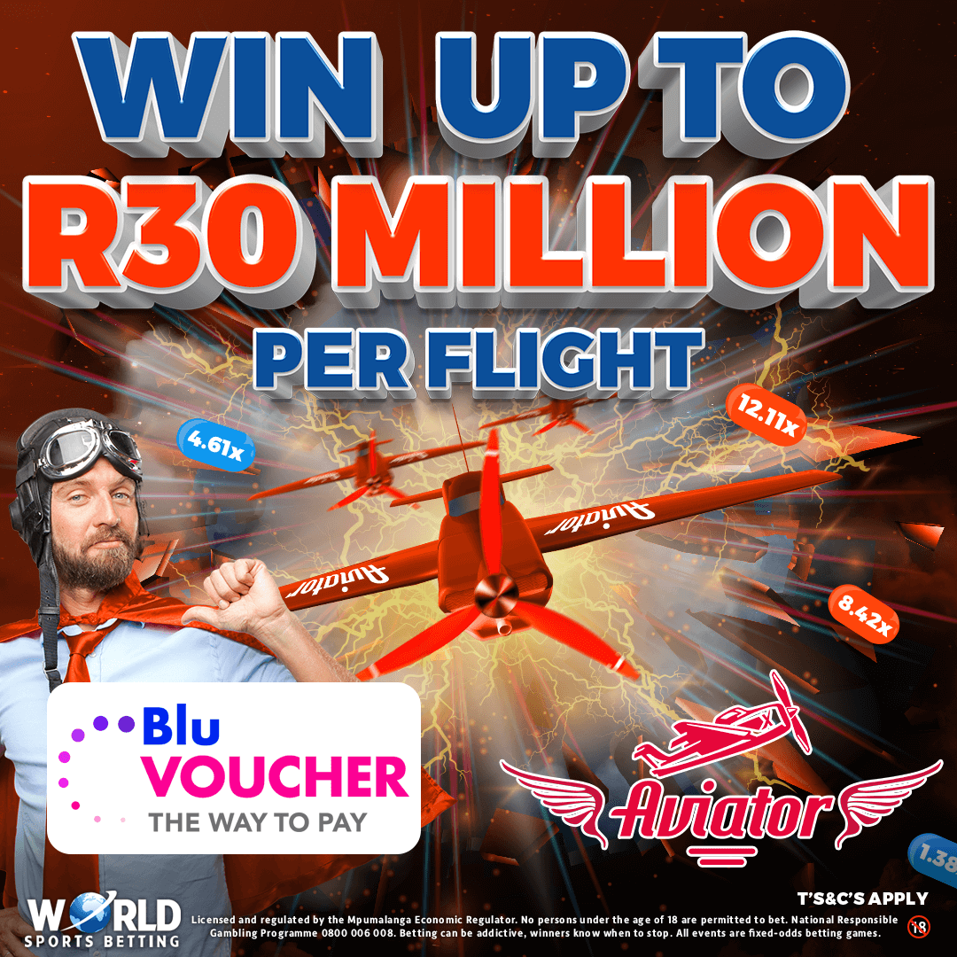 BluVoucher's tweet photo. Elevate your game with Aviator at @WorldSportsBet
WIN up to R30 Million per flight! 💰
#Aviator 🛩 #FlyWithTheBest 🛩 #TakeOff 🛩 https://t.co/HgyBnVQnLn