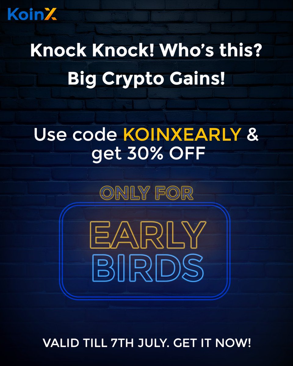 This Tax Season, Unlock BIG savings with KoinX! Get an Early Bird discount  of up to 30% OFF (up to ₹500) on our crypto tax report and ITR filling! Use  code KOINXEARLY