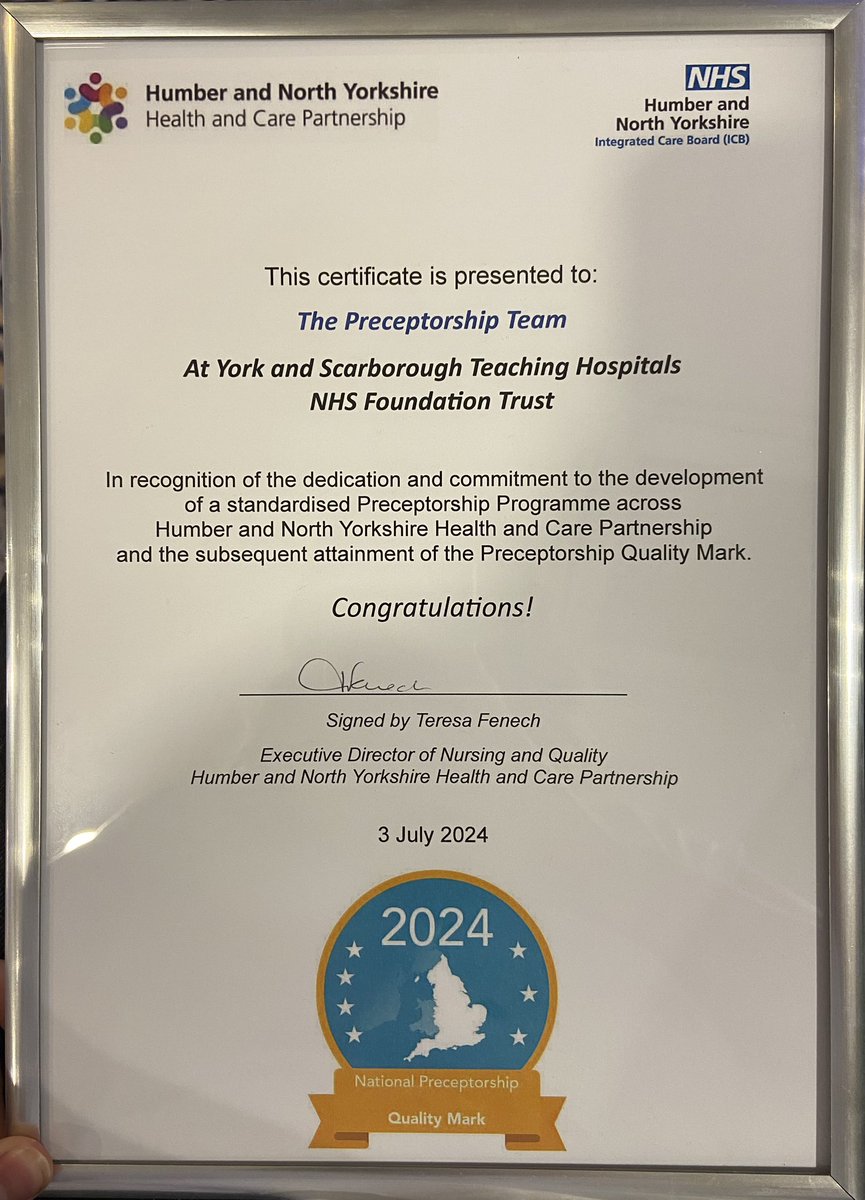 Olivia Shelton (@livshelts) on Twitter photo Our Nursing, Midwifery and AHP Preceptorship Team has been awarded the National Preceptorship Quality Mark! 🎉✨ <a href="/Victoriaangell3/">Victoria angell</a> <a href="/LauraJayne60/">Laura Walton</a> <a href="/YSTeachingNHS/">York and Scarborough Teaching Hospitals NHS FT</a> <a href="/SaschaWells/">hellomynameissascha OBE</a> <a href="/MYDeputyCNurses/">Dawn Parkes RN, MSc</a> @emmageorge0411 <a href="/NorthYorksHCP/">HNY Health and Care Partnership - North Yorkshire</a> #celebratingmilestones Our Nursing, Midwifery and AHP Preceptorship Team has been awarded the National Preceptorship Quality Mark! 🎉✨ <a href="/Victoriaangell3/">Victoria angell</a> <a href="/LauraJayne60/">Laura Walton</a> <a href="/YSTeachingNHS/">York and Scarborough Teaching Hospitals NHS FT</a> <a href="/SaschaWells/">hellomynameissascha OBE</a> <a href="/MYDeputyCNurses/">Dawn Parkes RN, MSc</a> @emmageorge0411 <a href="/NorthYorksHCP/">HNY Health and Care Partnership - North Yorkshire</a> #celebratingmilestones