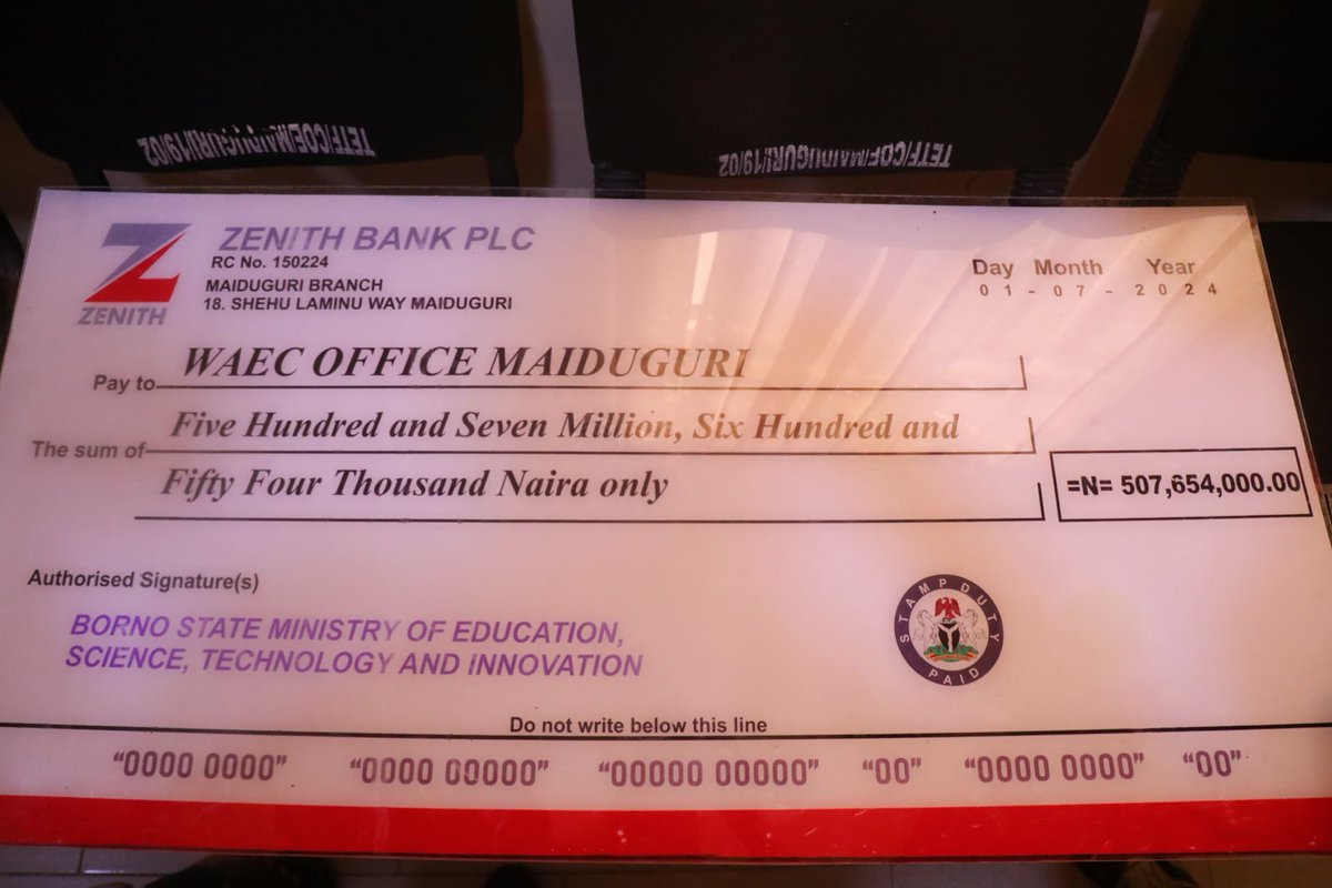 InsightNrthEast's tweet photo. https://t.co/msWofJKKUk
Borno Pays WASSCE Fees for 25,075 Students https://t.co/pSHddHt6kF