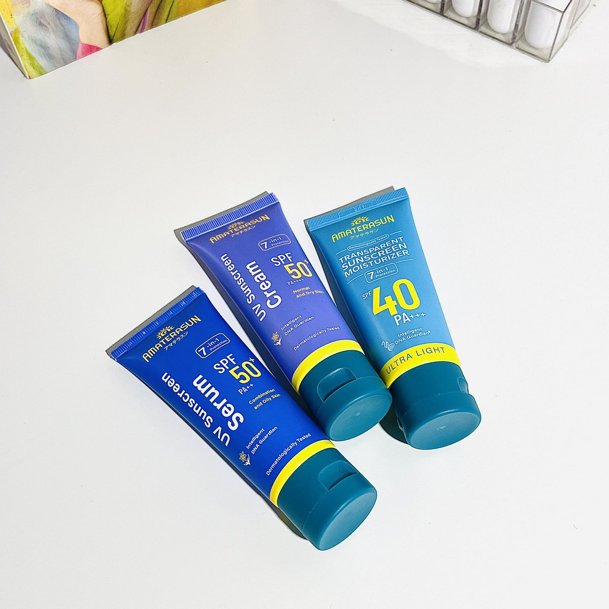 umslimoon's tweet photo. Yang lagi hype! Kalian suka yang manaa? Ada 3 varian sunscreen @Amaterasunofc Ada cream, serum &amp;  gel transparant. Semuanya bener bener #RealSPF yaa! #rekomendasi #rekomendasisunscreen https://t.co/XIY90Z3EyX