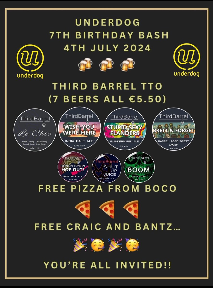 ThirdBarrelbrew's tweet photo. Who's coming to @UnderDogDub tomorrow? https://t.co/sC7HnVDcji