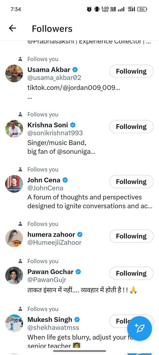 parth_saurav's tweet image. यकीन नहीं हो रहा! #JohnCena ने मुझे फॉलो किया! बेहद खुश हूँ! 🤩🎉 
#Unbelievable #FanMoment