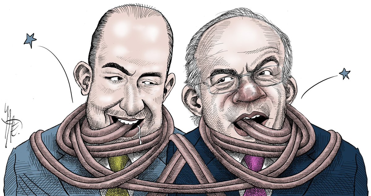 Duelo de lenguas largas entre <a href="/MarkoCortes/">Marko Cortés</a> y <a href="/FelipeCalderon/">Felipe Calderón 🇲🇽🇺🇦</a> 
Cartón en <a href="/Milenio/">Milenio</a>