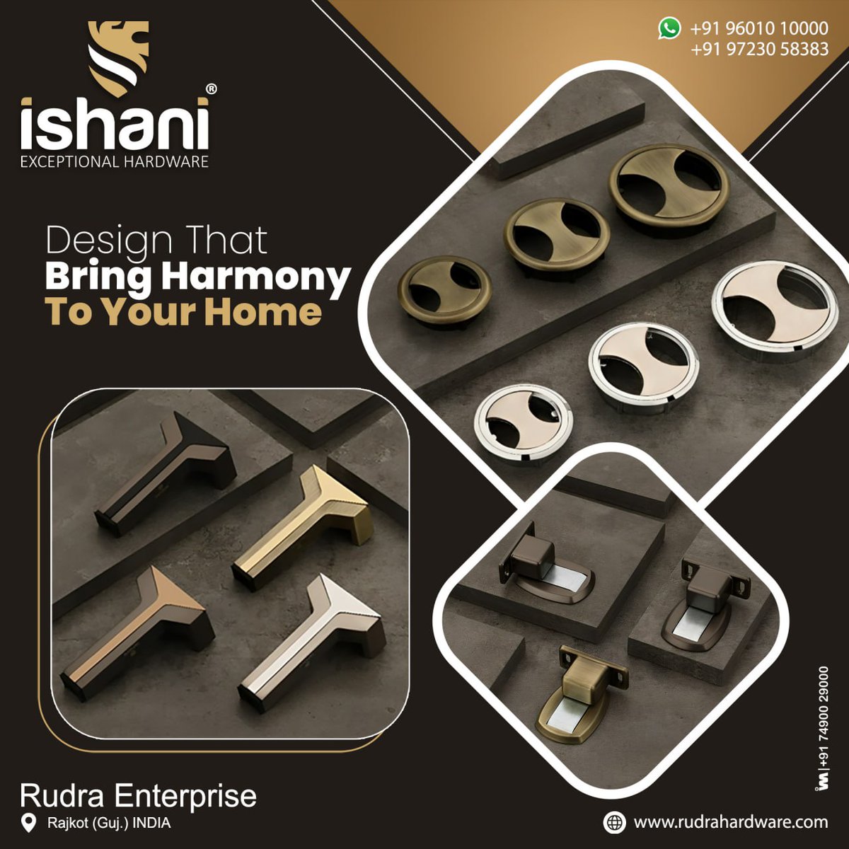 ibais_hardware's tweet photo. Rudra Enterprise - Rajkot
For enquiry via WhatsApp click:
https://t.co/aJDptld92q
Mr. Milan Patel: +91 96010 10000
Customer Care No.: +91 97230 58383
#sofaleg #cablemanager #doorcatcher #hardwareproduct #hardwaredesign #hardwarefitting #hardwareaccessories
.
@ibais_hardware https://t.co/AJz4BoAC4k