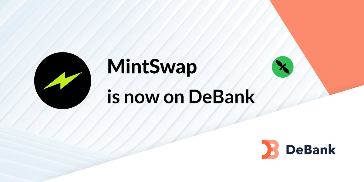 Mint_Persian's tweet photo. @Mint_Blockchain 
@MintSwap_HQ 

از امروز هر دو بر روی @DeBankDeFi قرار خواهند گرفت 
این خبر مسرت بخش را به همه دوست داران مینت بلاکچین تبریک می گوییم 🌳🍀☘️ https://t.co/0q4yZxBCud