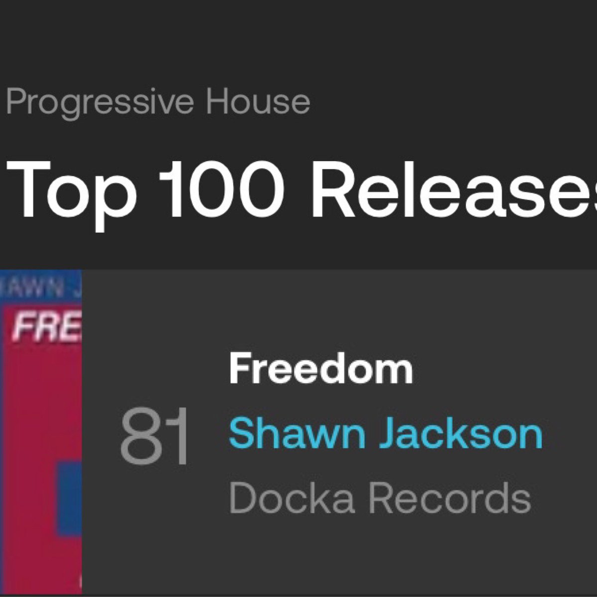 Shawn Jackson “Freedom” on <a href="/DockaRecords/">Docka Records</a> debuts on the <a href="/beatport/">Beatport</a> Breaks and Progressive House charts today! Featuring J-Break breaks remix and Lord Of Light progressive house remix. Thanks for all the support! 

beatport.com/release/freedo…

#breaks #beatportcharts #beatportbreaks