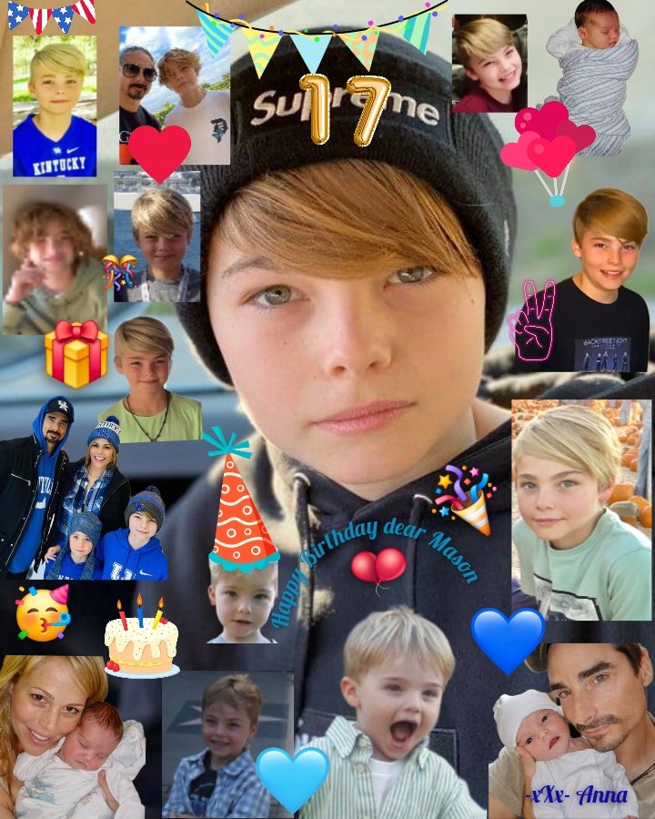 BackstreetMagic's tweet image. Happy 17th Birthday dear Mason 🥳🎉🎈🎊🎁🎂 hope you have a great day 😘✌️ -xXx- Anna
@kevinrichardson @KristinKayPhoto @backstreetboys