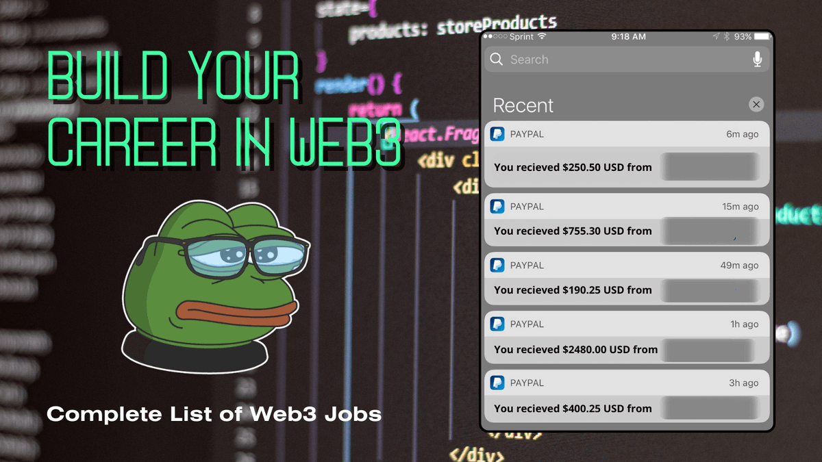 Coinbase employees earn $500,000/year.

But what if I told you there are 10,000+ remote jobs awaiting?

7 Web3 positions, no interviews or experience needed, could earn you $50,000 - $500,000/year 🧵⬇️