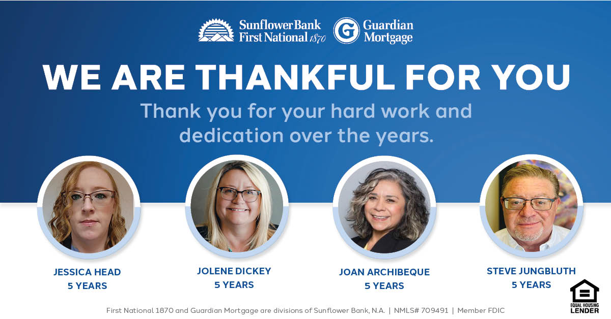 FN1870's tweet photo. We would like to take a moment to recognize these great teammates for their significant professional milestones! Today and every day, we are thankful for your contributions to Creating Possibility. https://t.co/HOe5joKd2K