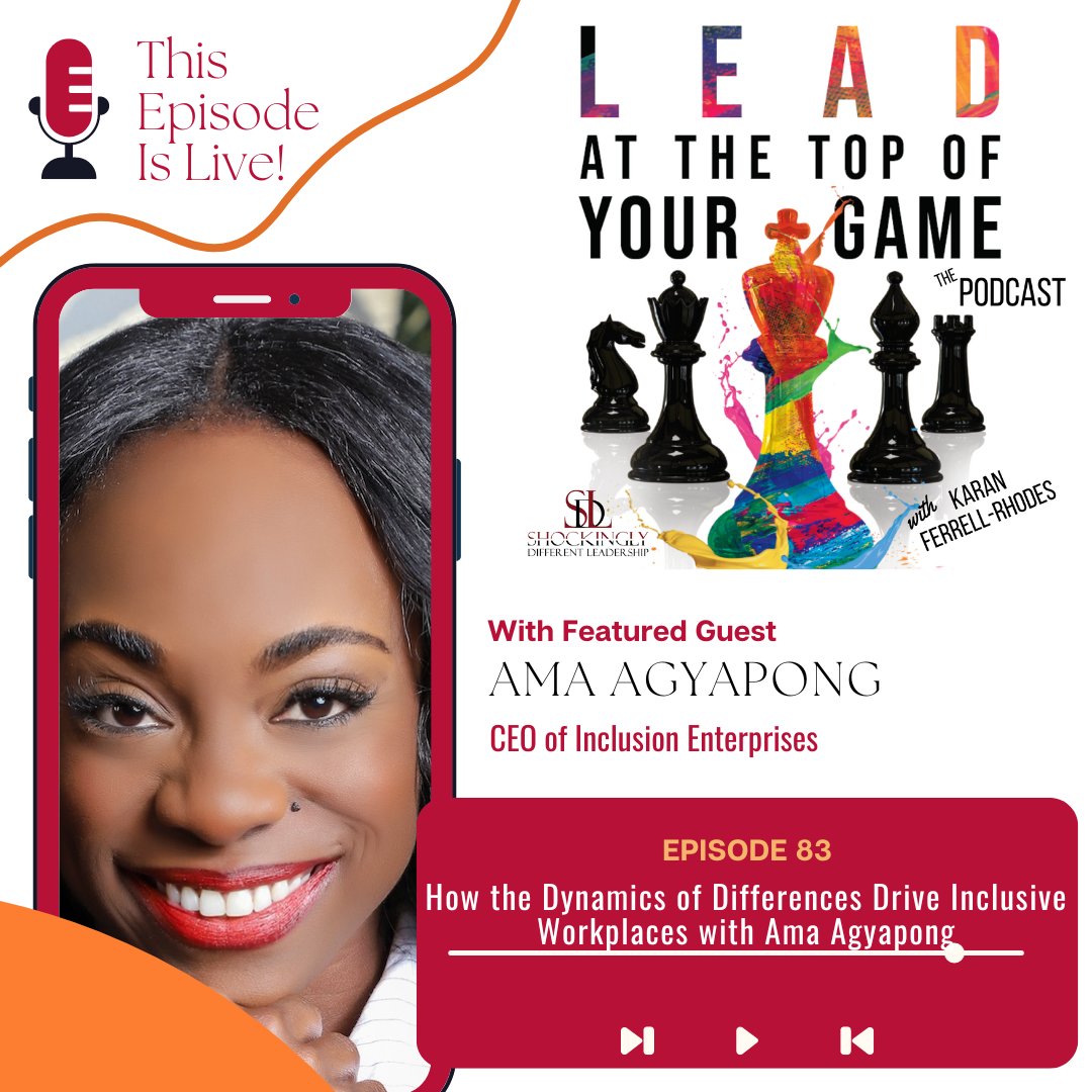 KaranRhodes's tweet image. 🎙️ Join us for a conversation with Ama Agyapong, CEO of Inclusion Enterprises!

Ama shares her journey in fostering #workplaceinclusivity, highlighting the importance of understanding #culturaldifferences and leveraging data for informed decisions. 🌟

bit.ly/3zlVshW