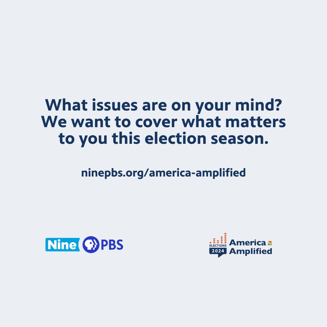 What's on your mind this election season?

We want to cover the issues that are important to you. Tell us about those key issues at the <a href="/A_Amplified/">America Amplified</a> link here: bit.ly/3J0mbBW.

#AmericaAmplified #PublicMedia #2024Election #Democracy
