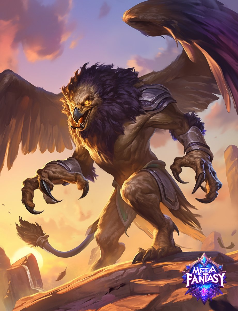 凶残的狮鹫生物：卡兹拉（Kazra） 🦁🦅

在亚克萨星球（Arxas）上，栖息着一种令人胆寒的生物——卡兹拉（Kazra）。这个星球以其恶劣的环境著称，狮鹫们选择了这里作为它们的家园，隐匿于险峻的山脉和广袤的荒原之间。卡兹拉的外形既是狮子又是鹰，既具备了狮子的力量和威猛，又拥有鹰的敏捷和锐利。