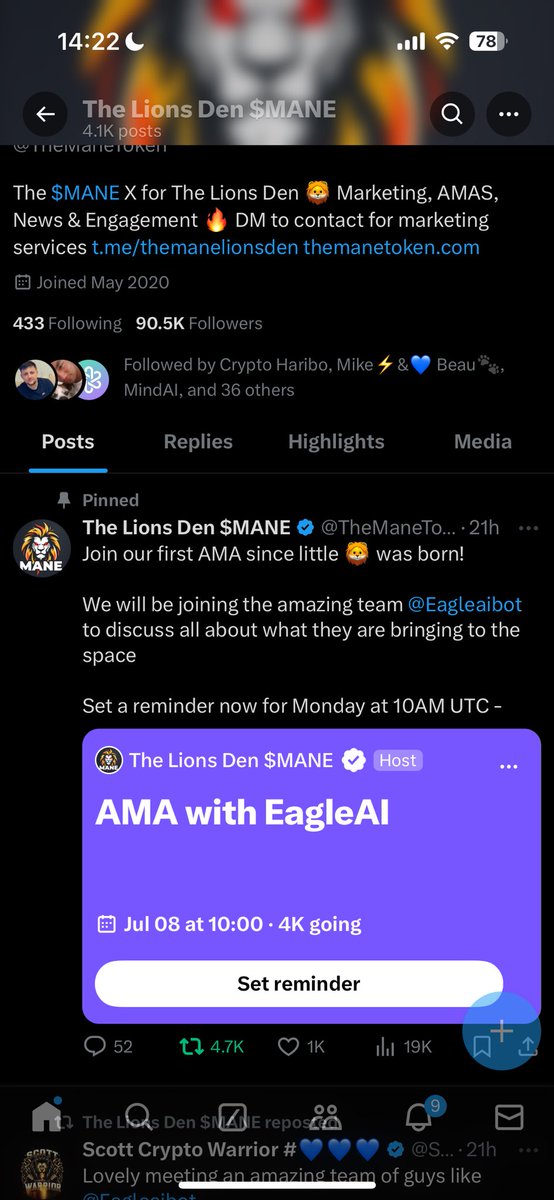 beatiii's tweet photo. @ScottLEOWarrior @TheManeToken @Eagleaibot https://t.co/JTye2SaLfQ