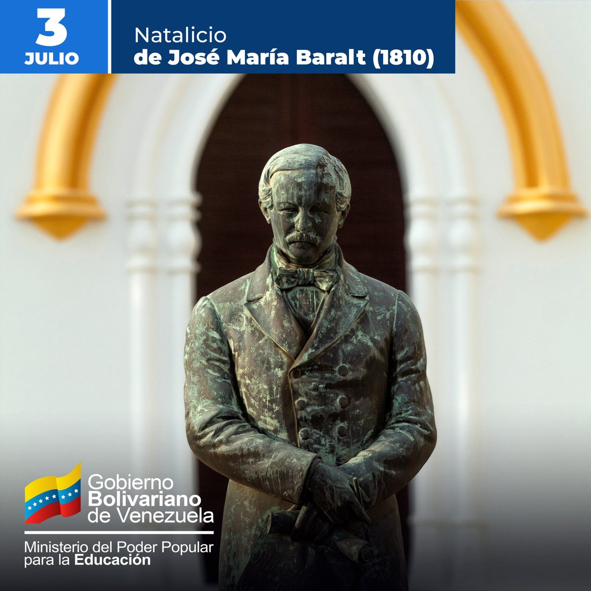 #7FuerzasParaLaVictoria
¡El filólogo de Venezuela!

Celebramos los 214 años del natalicio de este ilustre intelectual nacido en Maracaibo. Su obra y legado son fundamentales en nuestra cultura y en el estudio de la lengua española.
 <a href="/NicolasMaduro/">Nicolás Maduro</a> 
<a href="/MPPEDUCACION/">MPPEDUCACION</a> 
<a href="/_LaAvanzadora/">Yelitze Santaella</a>