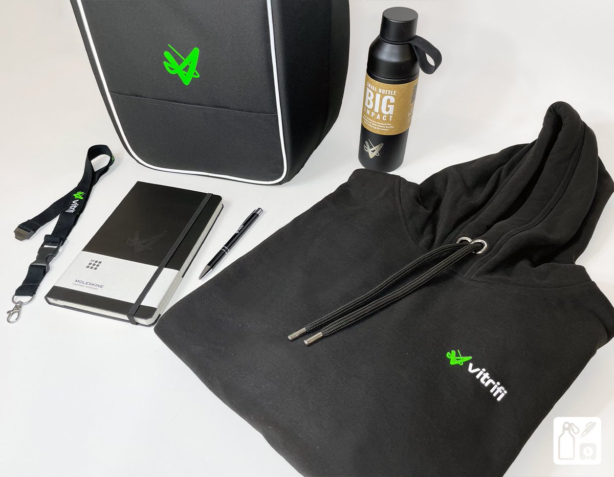✨ Wednesday Swag Box inspiration ✨

Check out the awesome <a href="/vitrifi/">Vitrifi</a> swag packs! 🎒

This fantastic package includes a backpack, lanyard, <a href="/moleskine/">Moleskine</a> notebook, pen, hoodie and a water bottle! ✨

Which product is your favourite? ⬇️

#SwagBox #Vitrifi #Gift #Moleskine #Branding