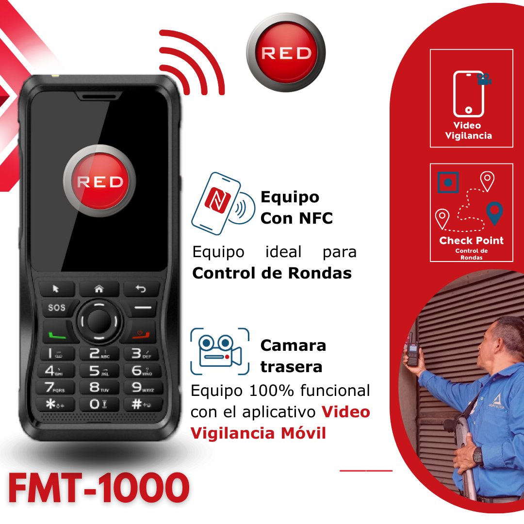 RED_IntelfonSV's tweet photo. 📡 Tu Aliado Perfecto para Control de Rondas   Presentamos el FMT-1000, un radio PTT con NFC, ideal para tareas de Control de Rondas y cumplimiento de tareas con el aplicativo "Check Point". 
#seguridad #comunicacióneficiente #videovigilancia #PTT #PTToC  #supervision https://t.co/5U1BzNbTbv