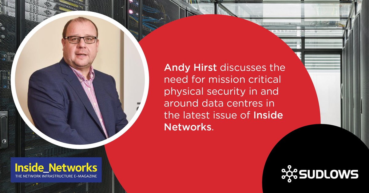 Sudlows (@sudlowsltd) on Twitter photo In the latest edition of <a href="/Inside_Networks/">Inside_Networks</a>, Andy Hirst discusses the need for mission critical physical security in and around data centres.
Read the full story on page 40 here bit.ly/3XOKaNf In the latest edition of <a href="/Inside_Networks/">Inside_Networks</a>, Andy Hirst discusses the need for mission critical physical security in and around data centres.
Read the full story on page 40 here bit.ly/3XOKaNf