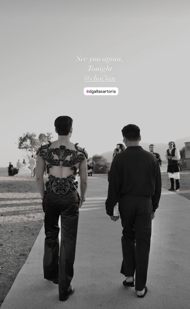 ATEEZUD's tweet image. [ 240703 |  📷 IG — @/ojaerocks with SAN ]

CHOI SAN AT DG ALTA MODA
#CHOISAN #DGAltaModa #산 @ATEEZofficial