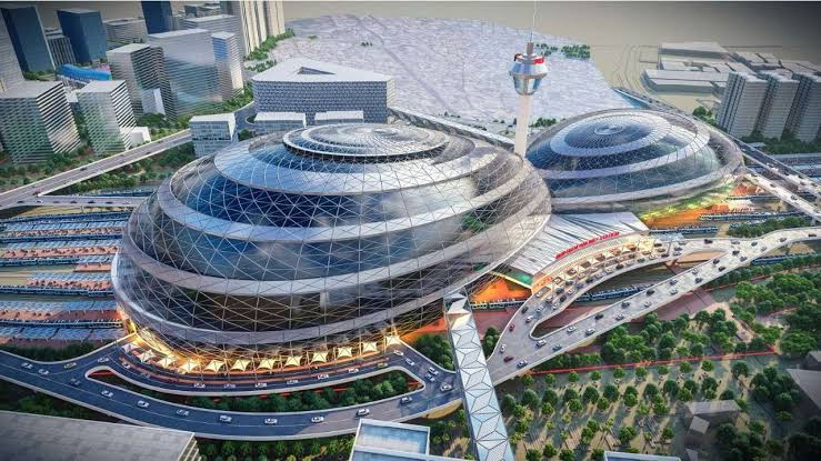 DocRGM's tweet photo. This was the New Delhi Railway Station Model floated by BJP from 10 years. 

All tenders have failed. Stop sharing the Propaganda Pictures. https://t.co/DPWUozcw0i