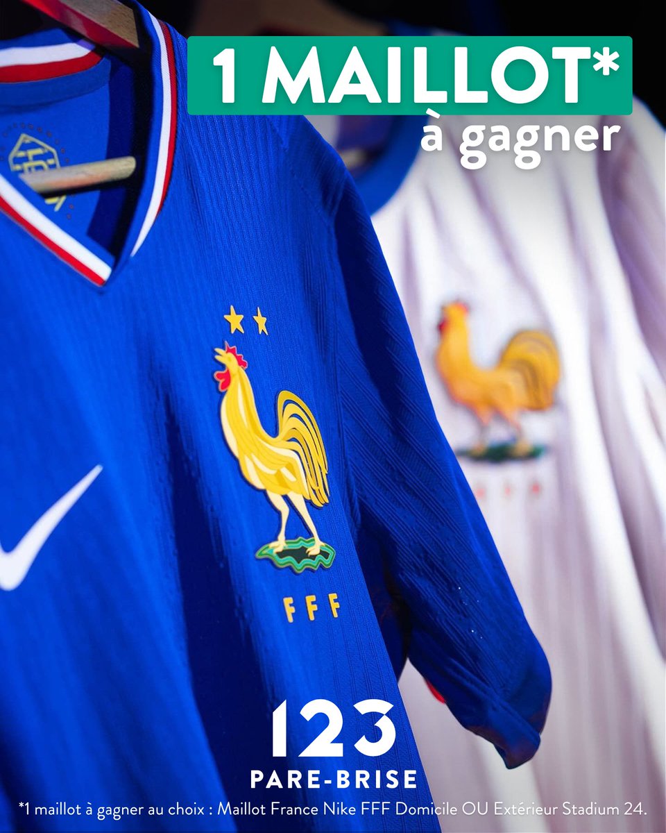 123PareBrise's tweet image. On a un maillot (au choix) à vous faire gagner la team ! 🇫🇷

Pour participer : RT + Follow @123PareBrise, et identifie un(e) ami(e) en commentaire.

TAS vendredi avant le match contre le Portugal 🔥

#FRAPOR #France #EURO2024