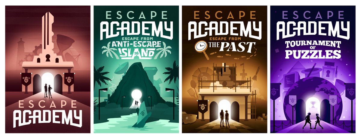 One of my favorite projects from the past couple years was creating the key art for the puzzle game #EscapeAcademy. Great team and so much trust!