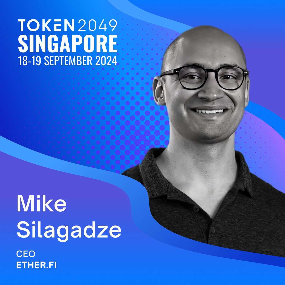 Catch @MikeSilagadze at #TOKEN2049 Singapore. Mike is the CEO of @ether_fi,  which enables liquid restaking on Ethereum, and offers integrated products  to help users save, invest and spend crypto, without having to