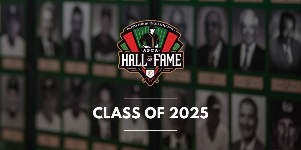 ABCA1945's tweet photo. This 8-member ABCA Hall of Fame Class will be celebrated and inducted into the ABCA Hall of Fame at the #ABCA2025 Hall of Fame Banquet, presented by C&H Baseball, in Washington D.C. on Friday, January 3.

FULL ANNOUNCEMENT 📝
https://t.co/DcFiFD1k8e

Induction into the ABCA Hall of Fame is the highest honor bestowed by the organization. The ABCA Hall of Fame began in 1966 and now includes nearly 350 inductees.