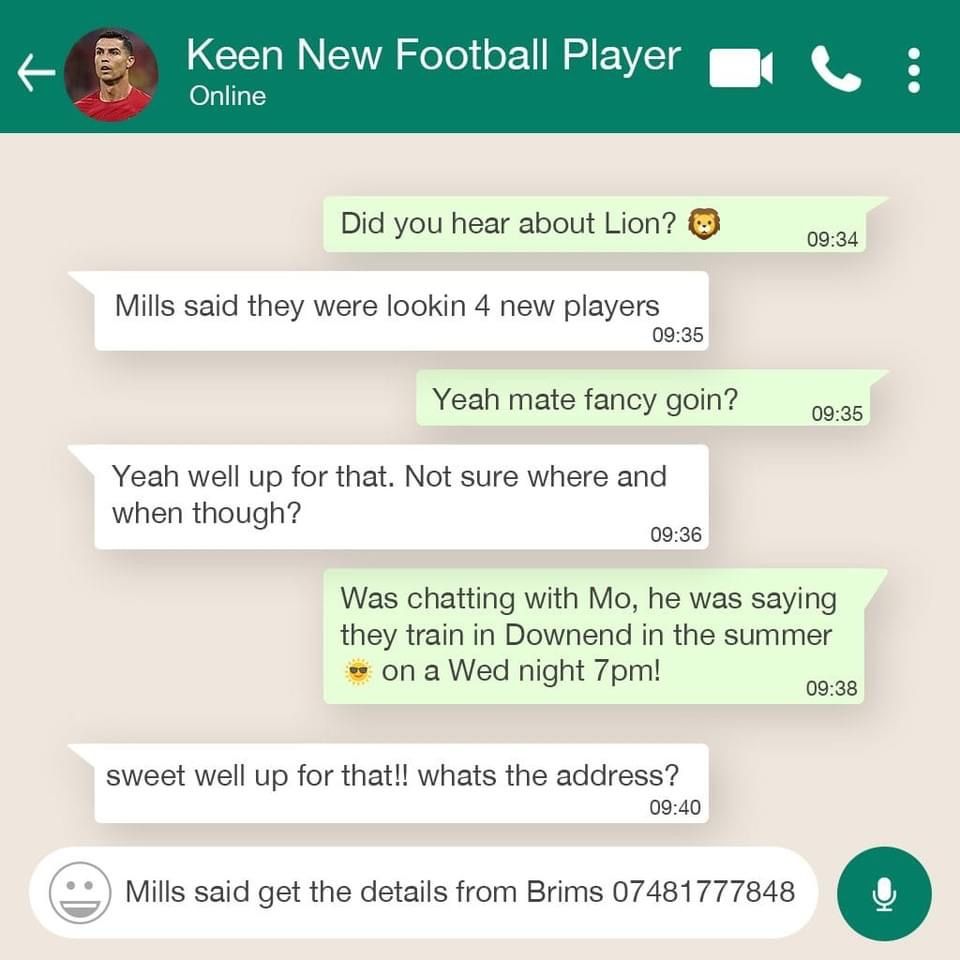 Lion FC are looking for new players for the coming season. For more information contact Luke Brimble on 07481777848

COYL 🦁🦁🦁