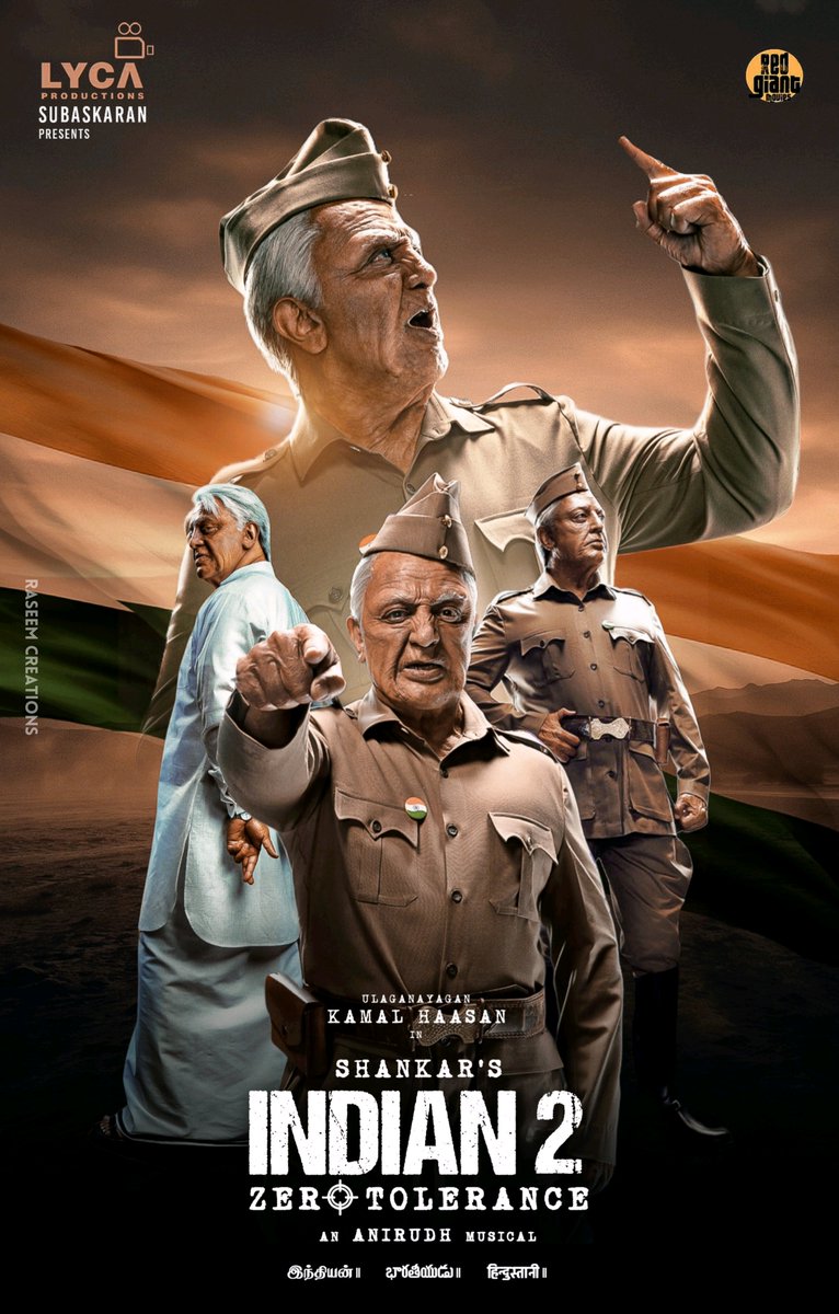 RaseemCreations's tweet photo. Poster Design For #Indian2 

@ikamalhaasan
@shankarshanmugh
@anirudhofficial
@LycaProductions

#kamalhaasan #kamal #aandavar #andavar https://t.co/yE0dVy6bAn