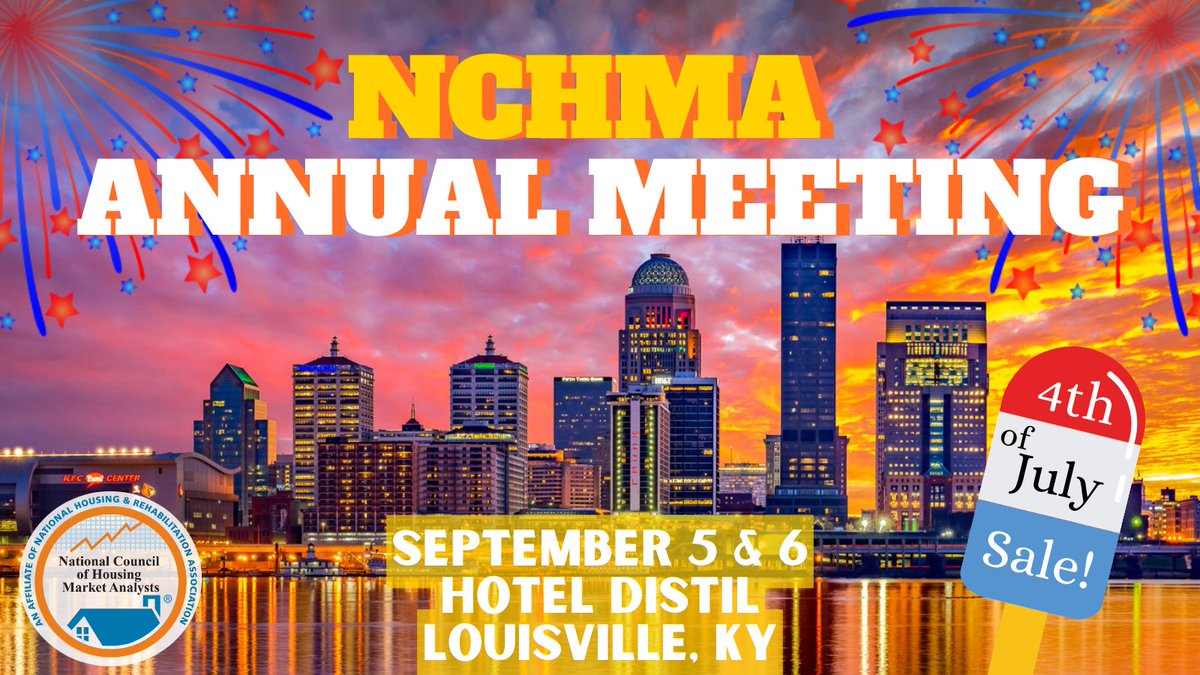 Join us at the NCHMA Annual Meeting in Louisville, KY, on Sept 5-6 at the Hotel Distil. 🎆 Celebrate Independence Day with our exclusive 4th of July pre-sale membership discount! 

✨Sale Ends July 8th! ✨

Find out more today: rb.gy/vo6vy8