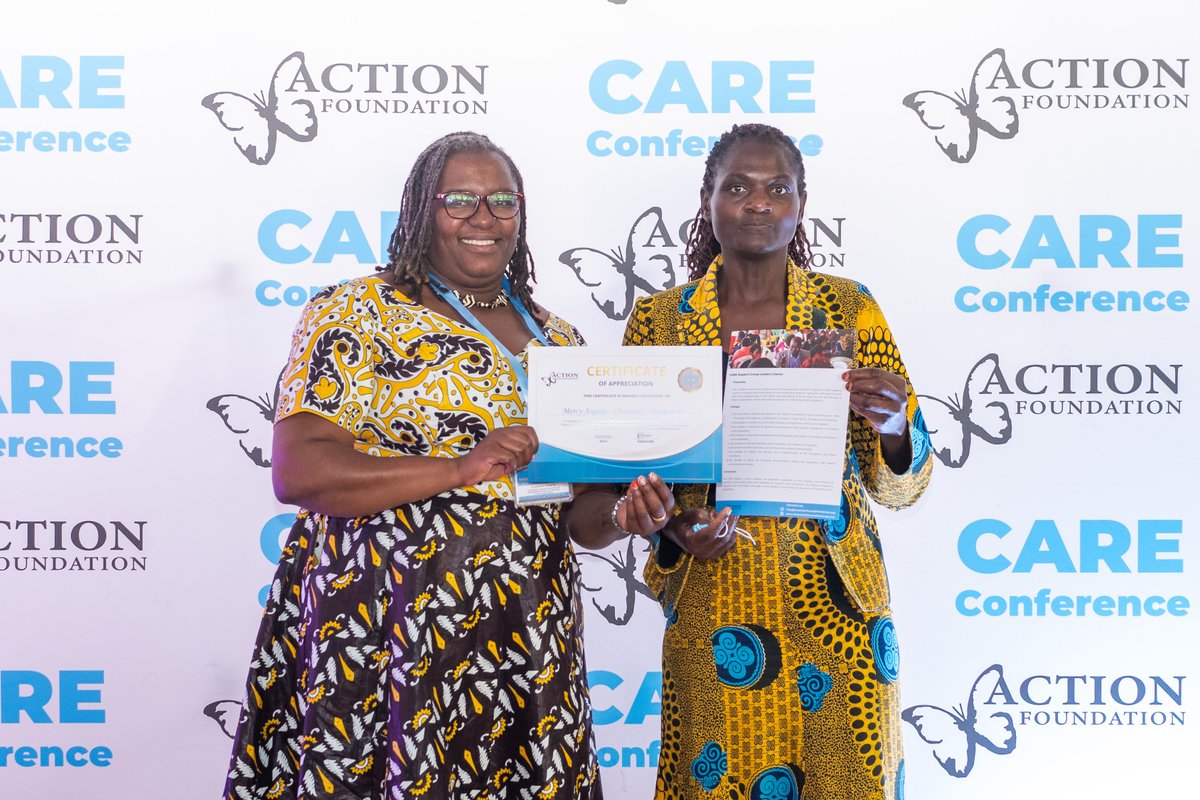 TheActionKenya's tweet photo. In recognition of our incredible #caregivers, we honored group leaders for their unwavering commitment to advancing #disability inclusion in the community. 

Their dedication and hard work are truly inspiring! 

#CAREConference24 #InclusionChampions
#WeAreTAF https://t.co/zoOJw4ka8I
