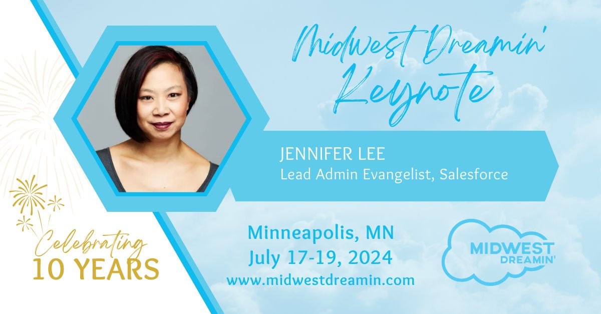 I am thrilled to be the opening keynote at <a href="/MidWest_Dreamin/">Midwest Dreamin'</a>'s 10th anniversary!

Join me! Register at midwestdreamin.com.
