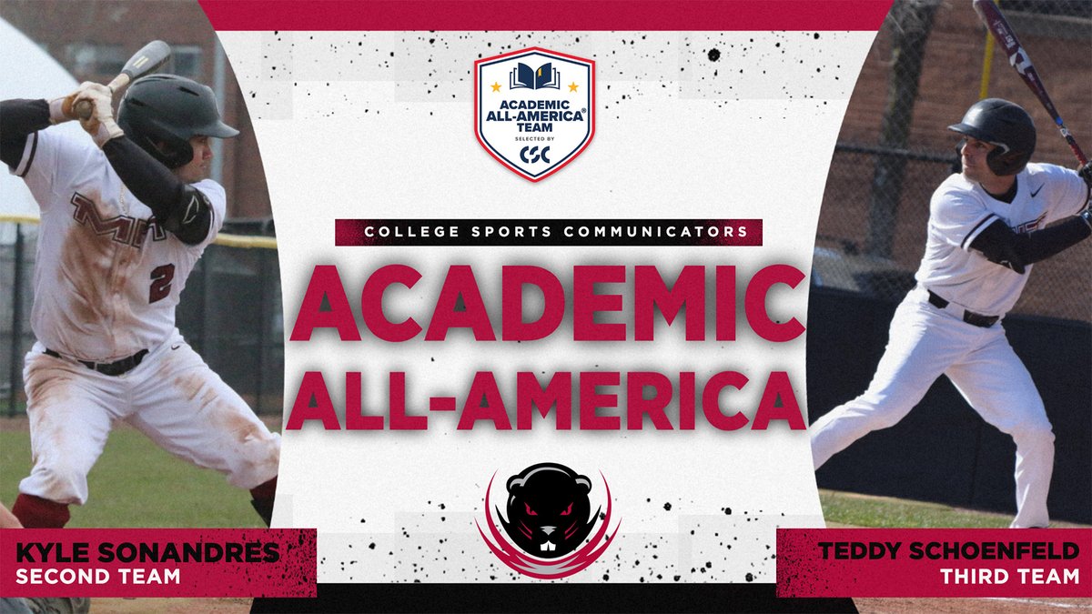 MIT Athletics (@mitathletics) on Twitter photo Taking care of business on the field and in the classroom! Congrats to Kyle Sonandres and Teddy Schoenfeld of <a href="/MIT_Baseball/">MIT Baseball</a> for being named <a href="/AcadAllAmerica/">Academic All-America®, selected by CSC</a>! #RollTech #d3baseball
Release: tinyurl.com/3wksu3yt Taking care of business on the field and in the classroom! Congrats to Kyle Sonandres and Teddy Schoenfeld of <a href="/MIT_Baseball/">MIT Baseball</a> for being named <a href="/AcadAllAmerica/">Academic All-America®, selected by CSC</a>! #RollTech #d3baseball
Release: tinyurl.com/3wksu3yt