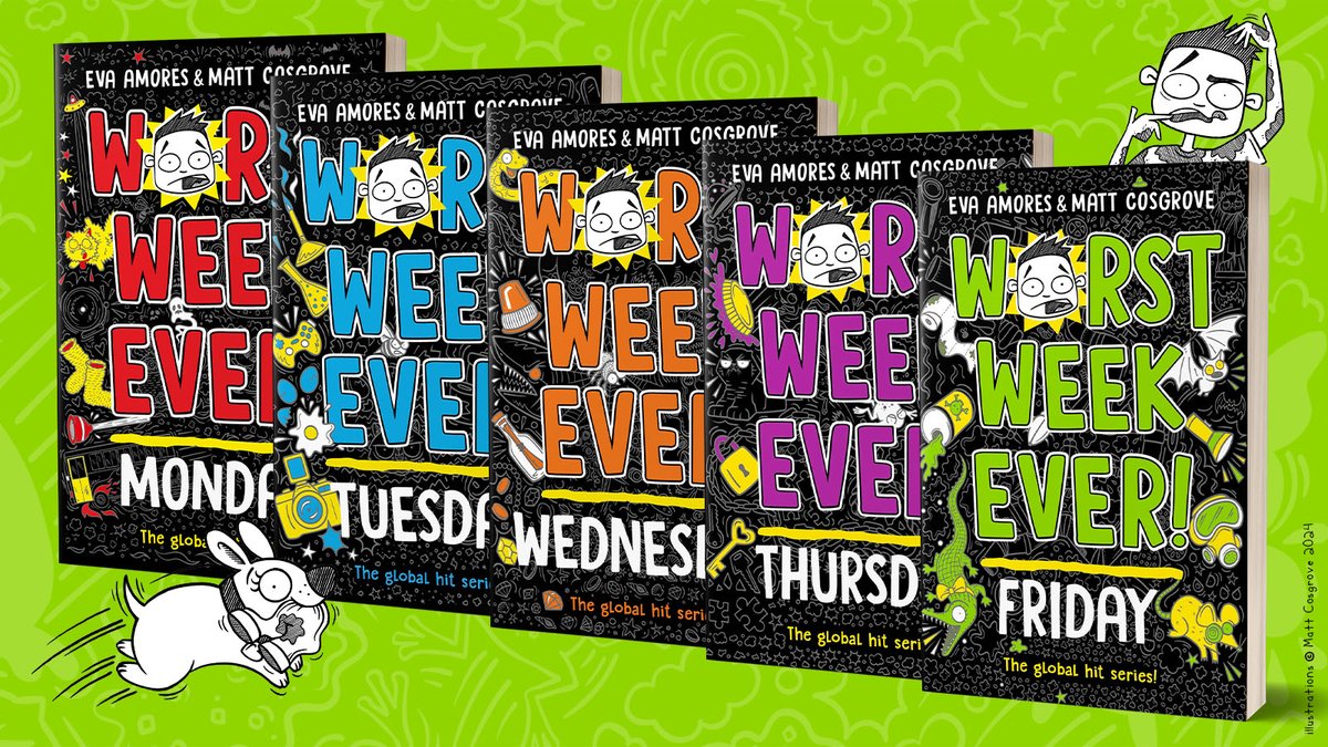 It's the end of the week! 
To celebrate this and the release of WORST WEEK EVER FRIDAY we’re giving away 5 sets of the series so far!

To enter:
Like, RT, comment with an emoji that best describes your week. 

#Comp ends 11.59pm 07/07/24 (Open to UK and Ireland only)
Good luck!